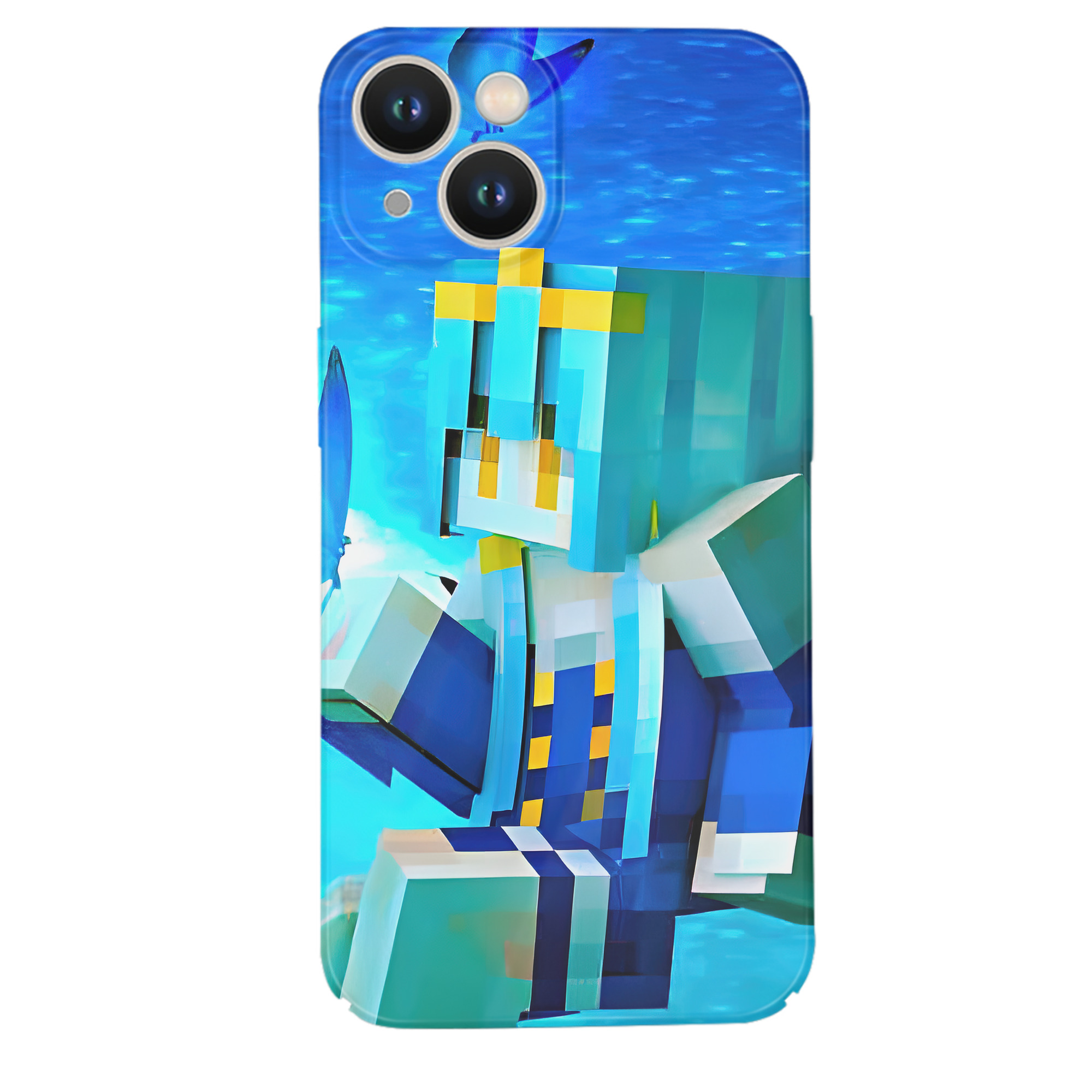 （画像用） マインクラフト ブロックの世界 Minecraft MC Block world 【iPhone 14シリーズ対応】ハードケース